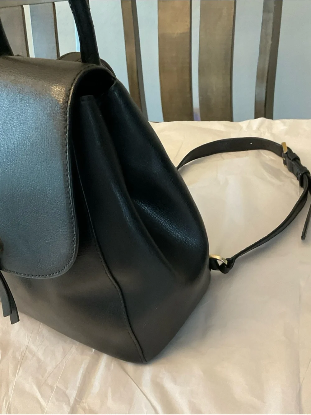 Kate Spade New York Adel Black Medium Backpack with Top Handle